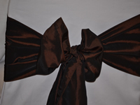 Taffeta Wedding Chair Sashes